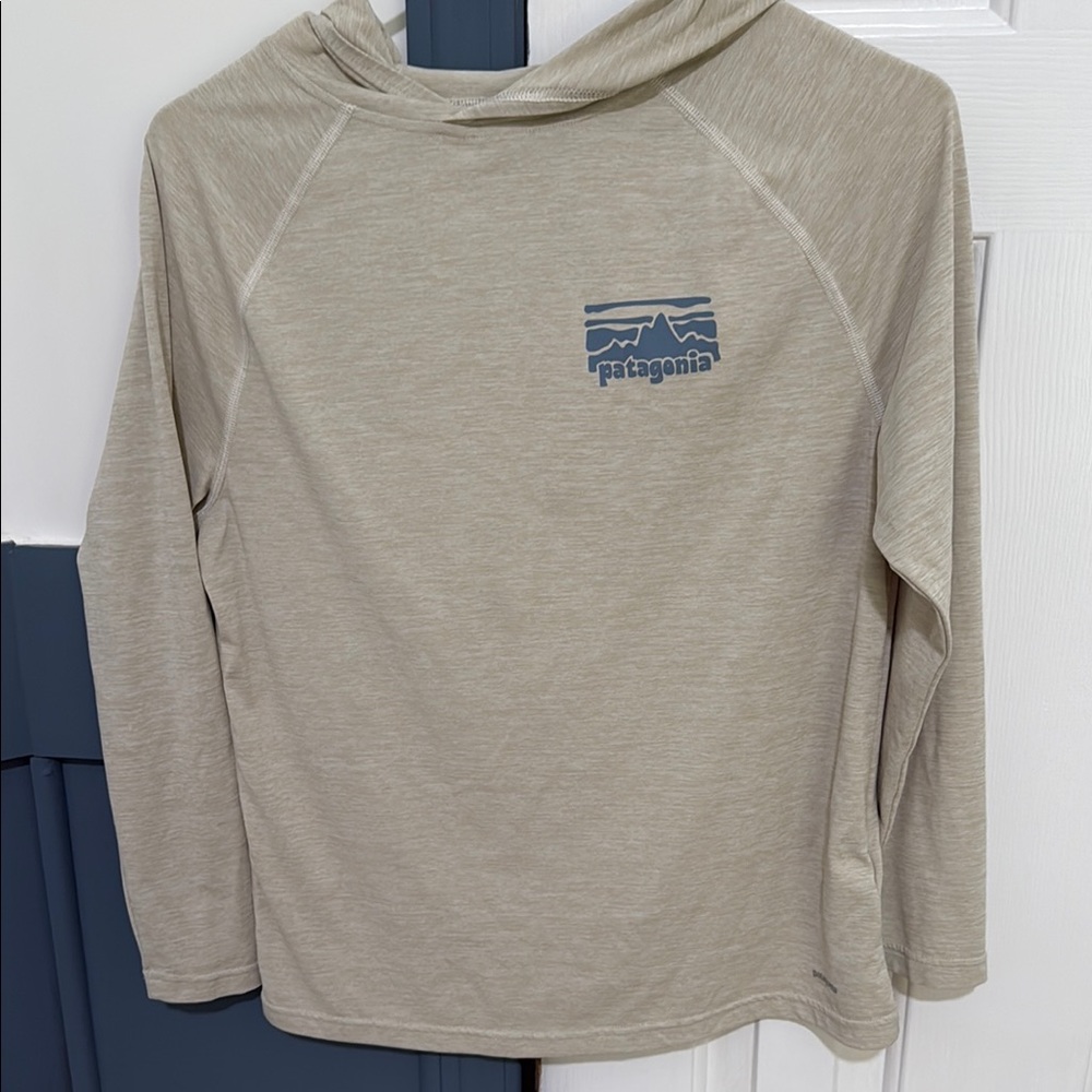 Patagonia Beige Long Sleeve Hoodie
